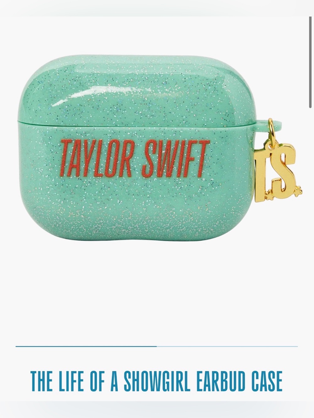 The Life of a Showgirl Taylor Swift T.S. Glitter AirPods Pro Case